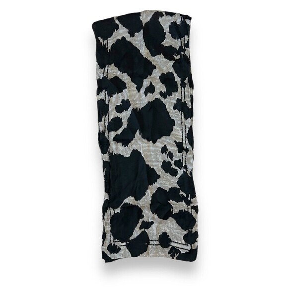 Black & White Jones New York Rectangular Scarf 62” X 18” Unisex Neck Scarve - Picture 2 of 4